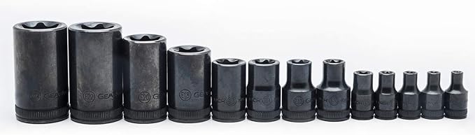 GEARWRENCH 13 Pc. 1/4", 3/8" & 1/2" Drive External Torx Socket Set - 80583