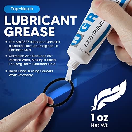 Pool Gasket Grease & O-Ring Lubricant for Hayward SPX0327-2oz Waterproof Silicone Lubricant for Swimming Pool Filters, Plumber Grease for Rubber Seals and Gaskets
