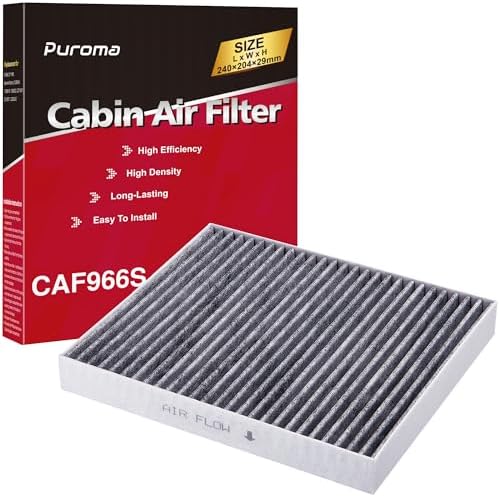 Puroma 1 Cabin Air Filter Activated Carbon for 6091C Chevrolet Cadillac GMC