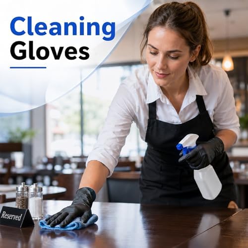 Nitrile Disposable Gloves 5 Mil, Medium, 100 Count