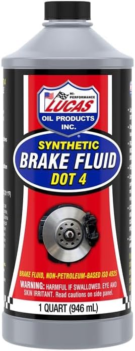 Lucas Oil 10788 Synthetic Brake Fluid DOT 4 - 1 Quart (Pack of 1)