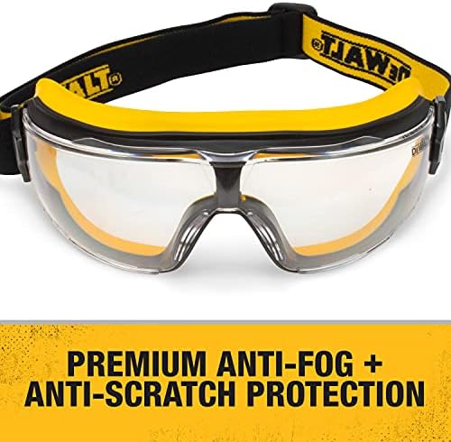 DEWALT Safety Goggles, Clear, Anti-Fog, DPG84 - Insulator