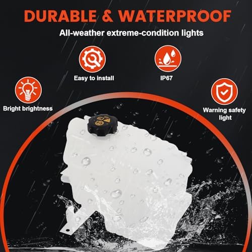 Coolant Reservoir Tank Overflow Bottle with Cap & Sensor