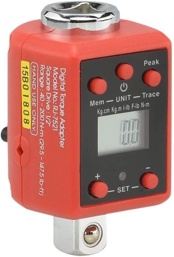 NEIKO 3/8" Digital Torque Adapter, 14.7-99.6 Ft-Lb, Torque Wrench Converter