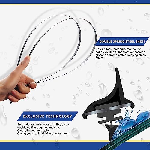 ANRDDO Front Wiper Blades 26"+26" Replacement for MBZ W211 CLS E SL Class