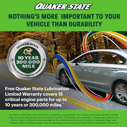 Quaker State Full Synthetic 5W-20 Motor Oil, 5-Quart