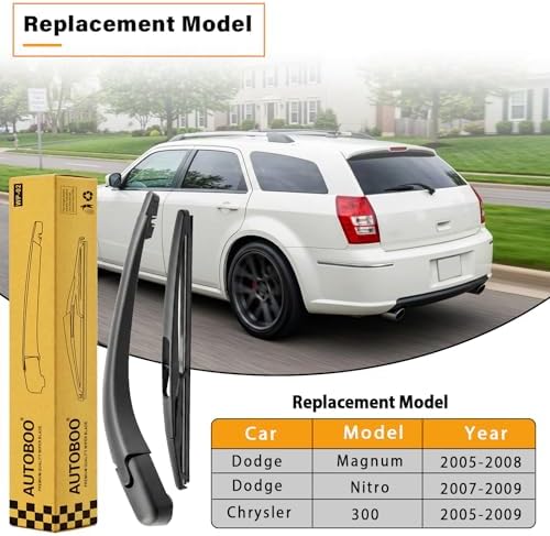 Rear Wiper Arm Blade Replacement for Dodge Magnum Nitro