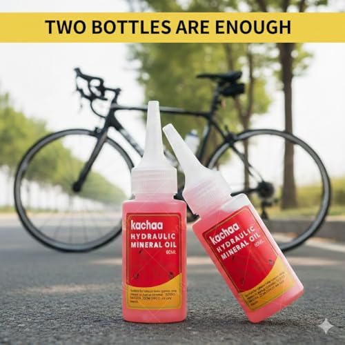 Brake Bleed Kit for Shimano, Tektro, TRP, Magura & Giant, Hydraulic Disc Brake Bleed Kit with 120ml Mineral Oil, Funnel, Syringes and Adapters for MTB Road Bike