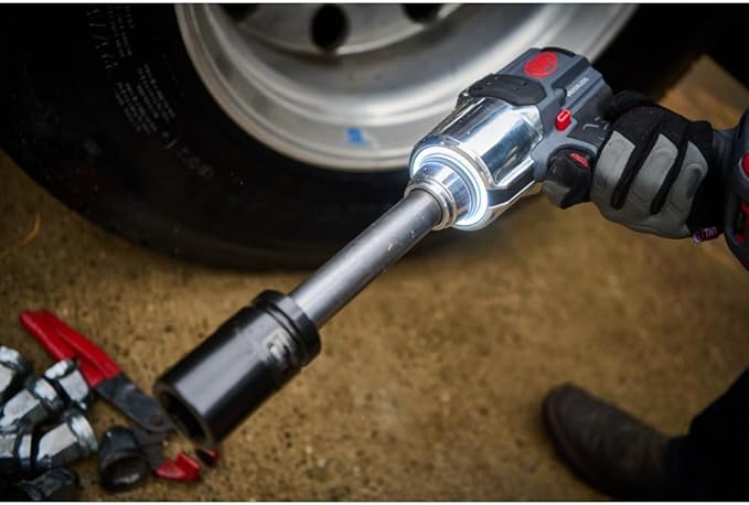 Ingersoll Rand W8571-K2 3/4" 20V Cordless Impact Wrench 2 Battery Kit, 2000 ft-lb Torque, 6" Extended Anvil, Friction Ring Thru-hole, Pistol