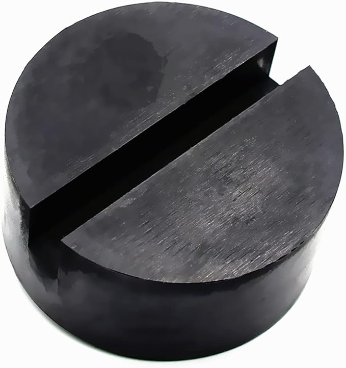 Jack Pad Universal Protector Slotted Frame Rail Jack Pad, Medium Size Adapter Rubber Pad (1 Pack)