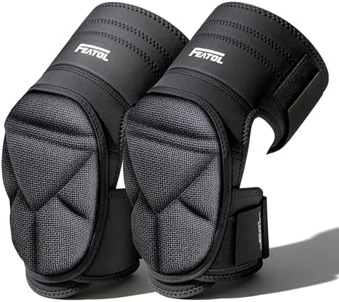 FEATOL Knee Pads for Men & Women, Soft Foam Cushioning for Work