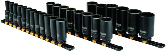DEWALT DWMT19242 26PC MM 1/2" Drive Impact Deep Socket Set