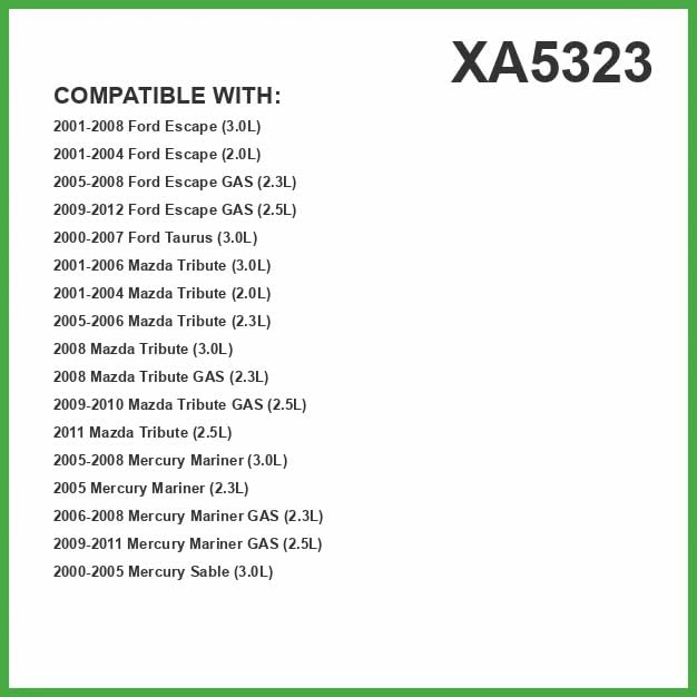 ECOGARD XA5323 Premium Engine Air Filter | Fits 2001-2008 Ford Escape, Mazda Tribute 3.0L; 2009-2012 Escape 2.5L (Gas); 2000-2007 Taurus 3.0L; 2005-2008 Tribute 2.3L (Gas)