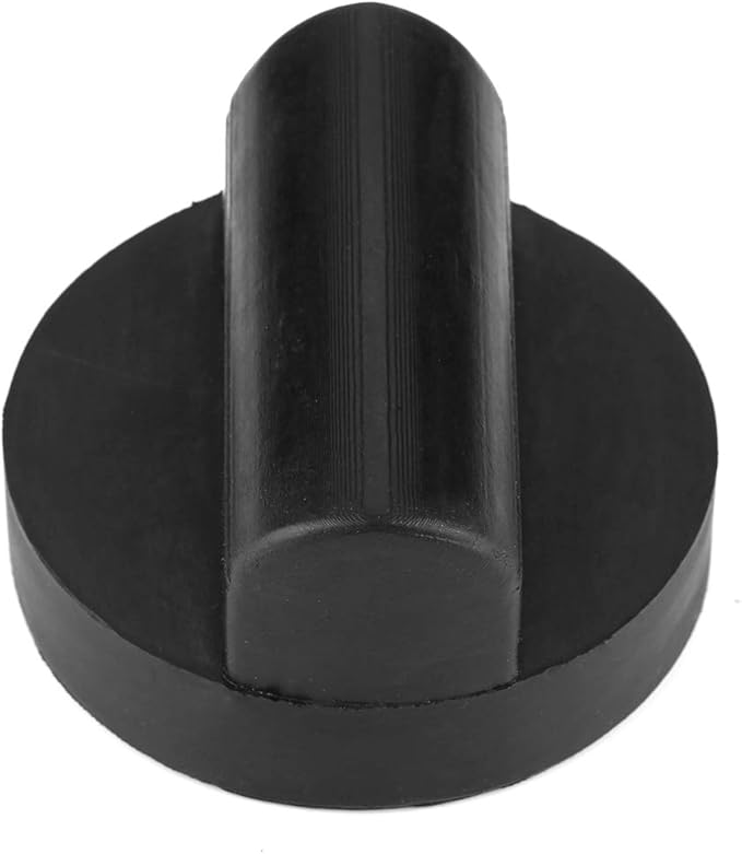 Qiilu Jack Pad Adapter Car Slotted Rubber Universal Floor Jack Pad Adapter Frame Rail Protector for RS