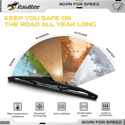 Rear Wiper Blade 12 inch, OEM Replacement for Hyundai Elantra 2009-2012, Tucson 2010-2015 +More Rear Windshield Wiper (H312/12-K)