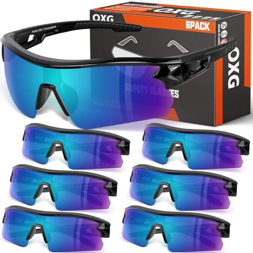 OXG Work Safety Glasses for Men Women, ANSI Z87.1 UV Protection