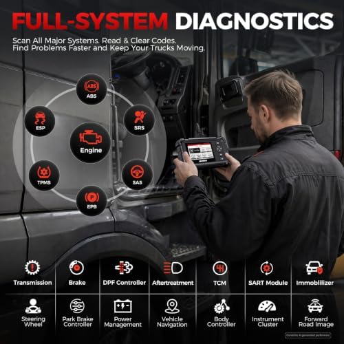 Launch CRP129HD Heavy Duty Truck Scanner with DPF Regen & 7+ Resets