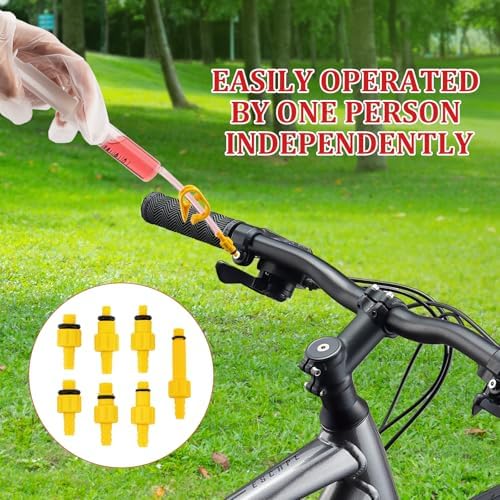 Brake Bleed Kit for Shimano, TEKTRO, TRP Hydraulic Disc Brakes, Brake Fluid Bleeder Kit with180ML Mineral Oil Brake Fluid for MTB/Road Bike Brake