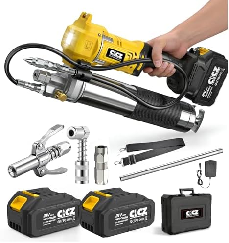 Cordless Grease Gun with Battery 2 * 4.0Ah, Variable Speed Trigger