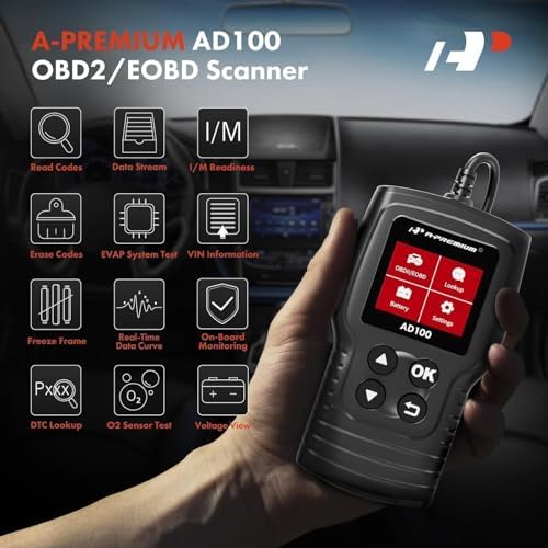 A-Premium AD100 Universal OBD2 Scanner Diagnostic Tool Car Code Reader