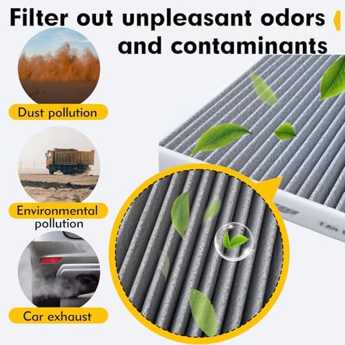 28113-L1000 97133-L1000 Cabin & Engine Air Filter with Activated Carbon Set