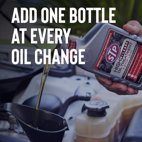 STP High Mileage Oil Treatment + Stop Leak - 15 FL OZ