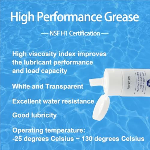Food Grade Grease Lube for Swimming Pool O-Ring Gasket 1.7oz 2 Pack