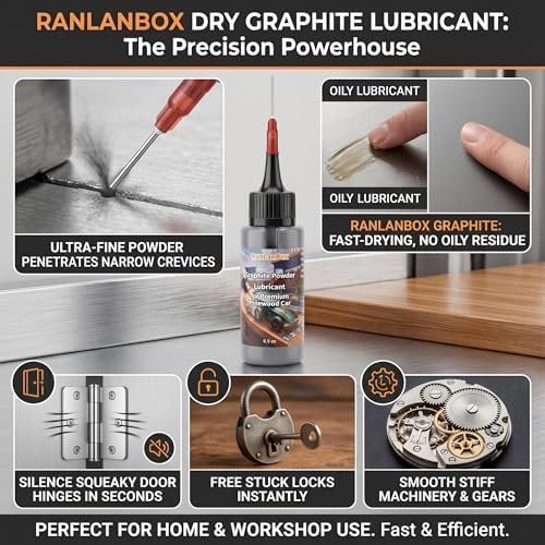 Graphite Powder Lubricant, Dry Lube, Reduces Friction, Increases Speed