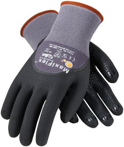 ATG 34-845/XL MaxiFlex Endurance - Nylon, Micro-Foam Nitrile 3/4 Grip Gloves - Black/Gray - X-Large - 12 Pair Per Pack by ATG