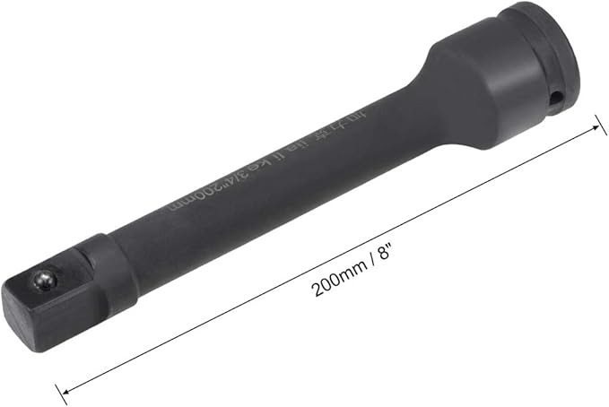 uxcell 3/4" Drive by 8" Impact Extension Bar for Use with Air Impact Wrenches, Breaker Bars, Ratchets, CR-MO Steel