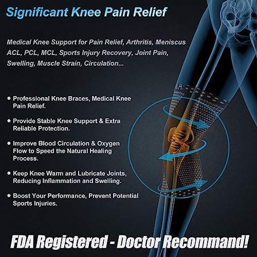NEENCA Professional Knee Brace, Medical Knee Support for Women & Men Relief
