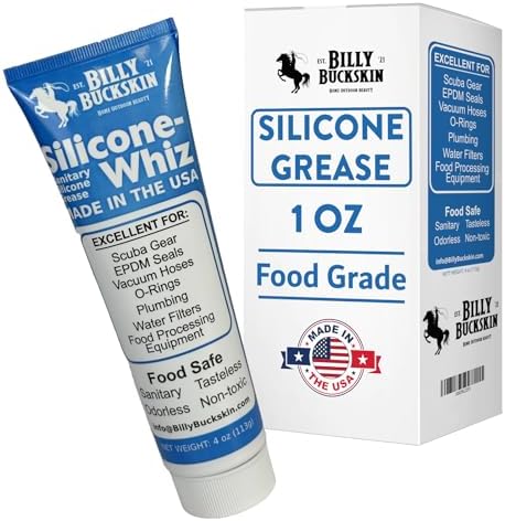 Billy Buckskin 1oz Silicone-Whiz Food Grade Silicone Grease, O Rings