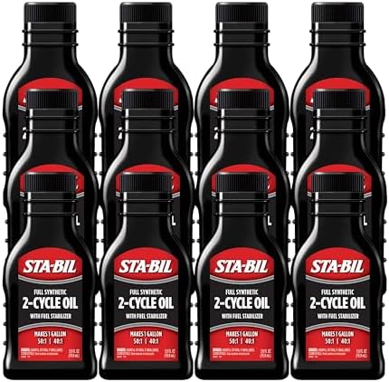 STA-BIL Full Synthetic 2-Cycle Oil, 2.6 oz, 12-Pack