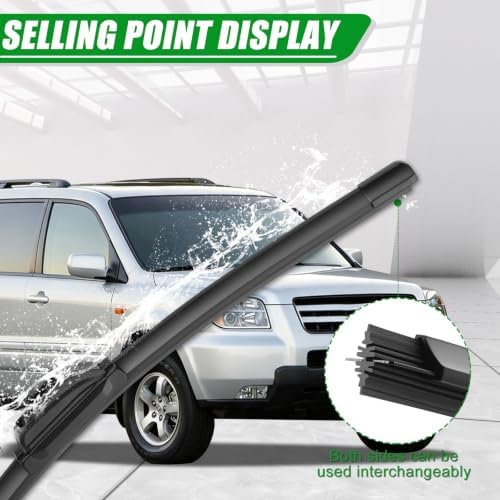 Windshield Wiper Blades compatible with 2003-2008 Honda Pilot
