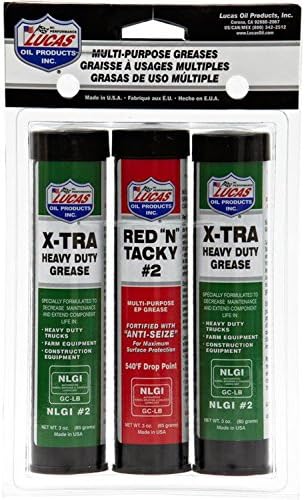 Lucas Oil Products 3-Count Grease Combo Pack Hardware Lubricants Effective Corrosion Protection Excellent Water Resistance