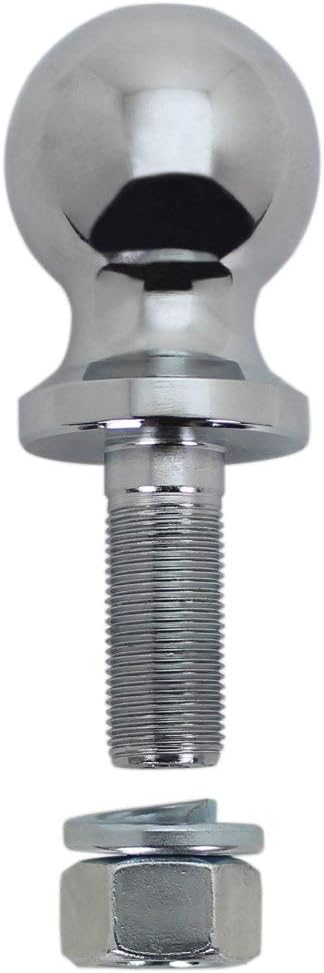 Quick Products QP-HB3007 2" Chrome Hitch Ball - 3/4" Diameter x 2" Long Shank - 3,500 lbs.