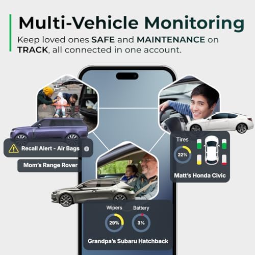 FIXD Bluetooth OBD2 Scanner - Car Diagnostic Check Engine Code Reader