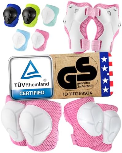99FLIPS Knee Pads for Kids 3-12 Years [6pc] - Skating Protective Gear