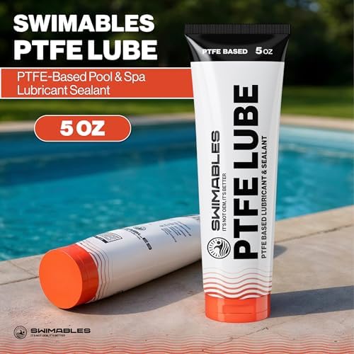 Swimables PTFE Lube 5oz - Ceramic PTFE Grease, Waterproof & Long-Lasting for Pool Equipment, Plumbing Fixtures, RV Toilets, Marine Systems & Machinery - 1 Pack