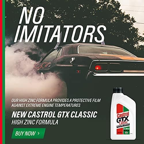 Castrol GTX Classic 20W-50 Conventional Motor Oil, 5 Quarts, Pack of 3