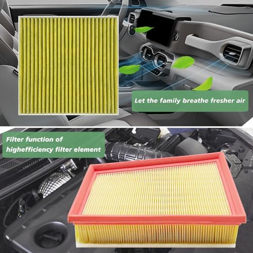 Cabin and Engine Air Filter Set Fits for Trax (2024-2026), Trailblazer (2021-2026), Encore GX (2020-2026), Envista (2024-2026), CF11966, CA12814, 42712666