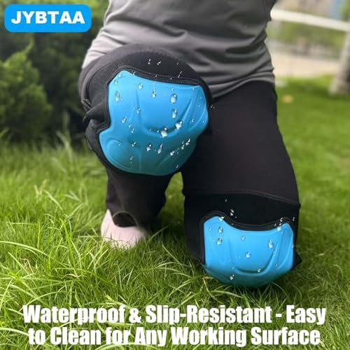 Working Knee Pads for Men Women, Soft Shell Padded, Blue Extra Large 1 Pair