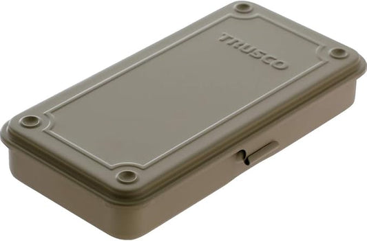 TRUSCO T-19LS Trunk Tool Box, 80.9 x 4.9 x 1.3 x 1.3 inches (203 x 109 x 35 mm), Light Sand