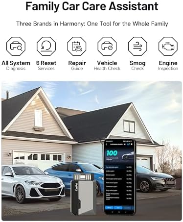 TOPDON Carpal Bluetooth Car Code Reader, All System Scanner, iOS & Android