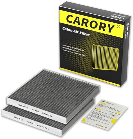 2 Pack Cabin Air Filter w/Activated Carbon for Honda 2017–2025 CR-V, 2016–2025 Civic, 2009–2020 Fit, 2016–2025 HR-V, 2018–2025 Odyssey, 2010–2022 Insight, 2019–2025 RDX, and More, CF182-2PK