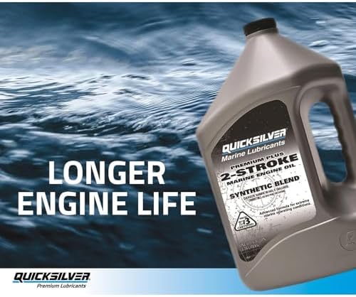 Quicksilver 2-Stroke Premium Plus Synthetic Blend Marine Engine Oil, 32oz