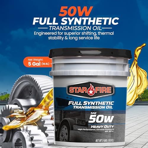 STARFIRE Full Synthetic SAE 50W HD Manual Transmission Oil – 5 Gallon Pail