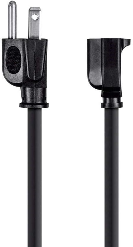 Monoprice Extension Cord - NEMA 5-15P to NEMA 5-15R, 15 Amp, 1875 Watt, 3-Prong, 16AWG, 20 Feet, Black