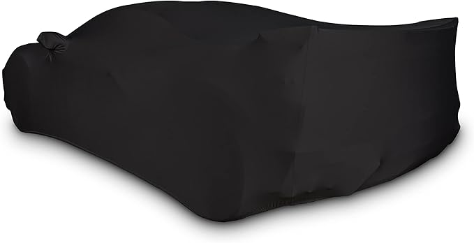 SR1 Performance USA Ultraguard Corvette Car Cover Custom Fit for C8 Corvette (2020-2026) – Indoor Stretch Satin Dust Protection, Soft Breathable Snug Fit (Black)
