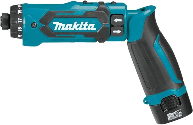 Makita DF012DSE 7.2V Lithium-Ion Cordless 1/4" Hex Driver-Drill Kit with Auto-Stop Clutch